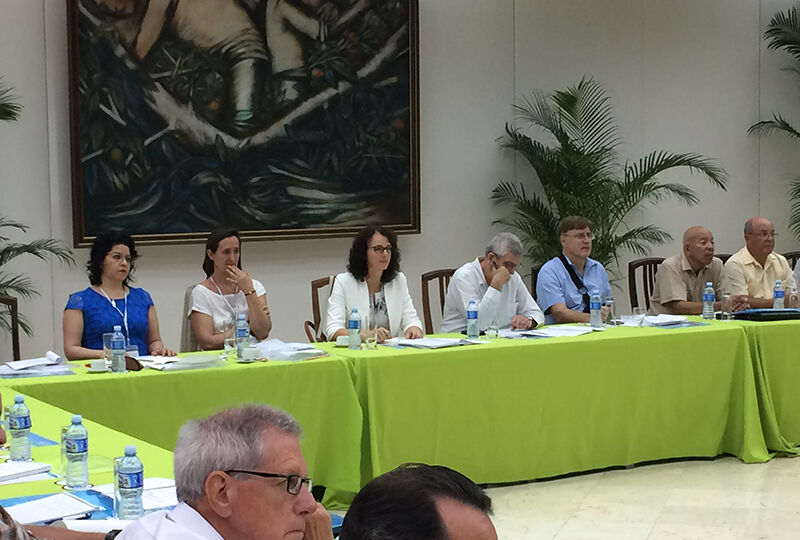 Roundtable discussion in Cuba