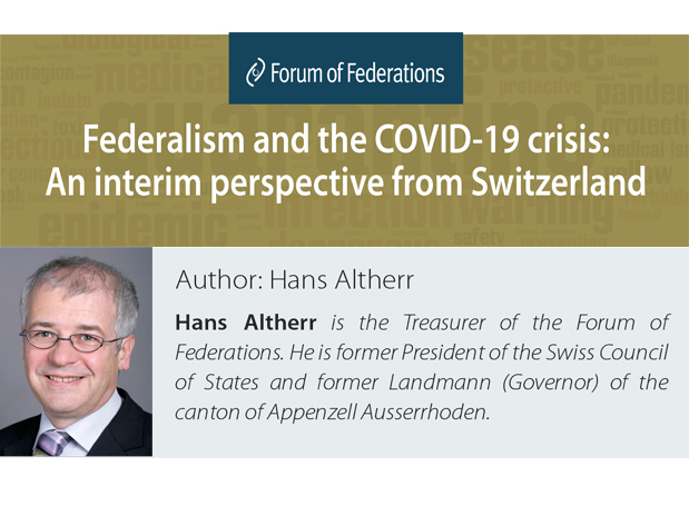 Poster for Federalism and the COVID-19 Crisis: An interim perspective from Switzerland