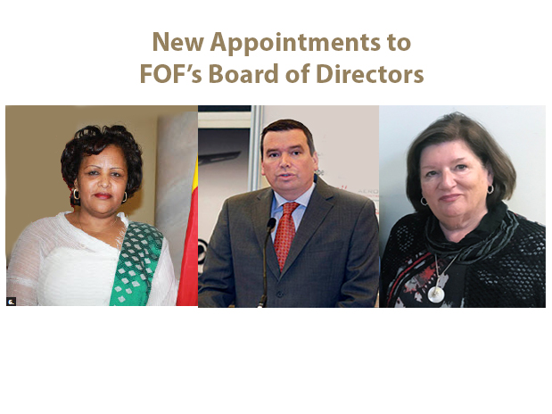 Photos of new appointments to FoF's Board of Directors